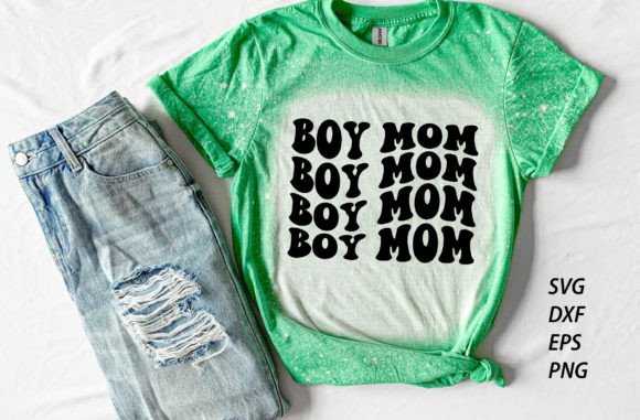 Boy Mom Retro Mama Svg for Crafts & Graphics