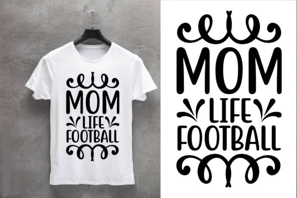 Football SVG Design Mom Life Football Graphics for Crafts
